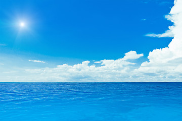 Image showing Sun and ocean