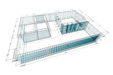 Image showing 3d blueprint