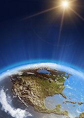 Image showing USA from space