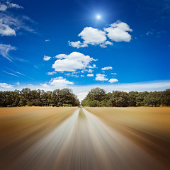 Image showing Blurred road