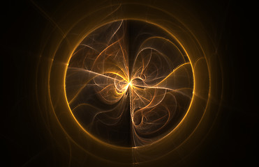 Image showing Abstract fractal flame ball