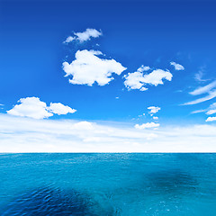 Image showing Ocean and sky