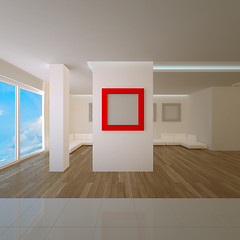 Image showing Penthouse interior with red board