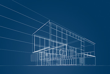 Image showing Architecture blueprint