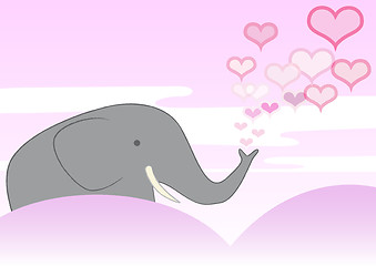 Image showing An Elephant in Love