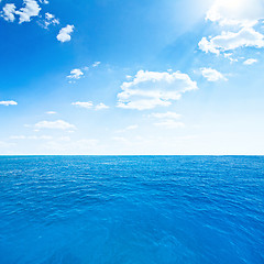 Image showing Ocean and sky