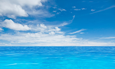 Image showing Clouds and ocean