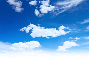 Image showing Cloudy blue sky