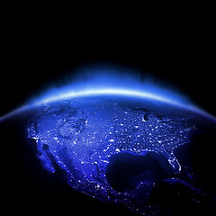 Image showing USA city lights