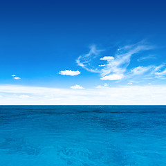 Image showing Ocean and sky