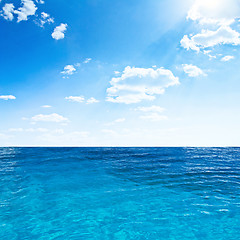 Image showing Ocean and sky