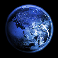 Image showing Planet Earth 3d render