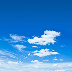 Image showing Cloudy blue sky