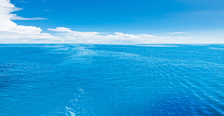 Image showing Sea and clouds