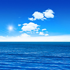 Image showing Ocean and sky