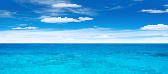 Image showing Sea and clouds panorama