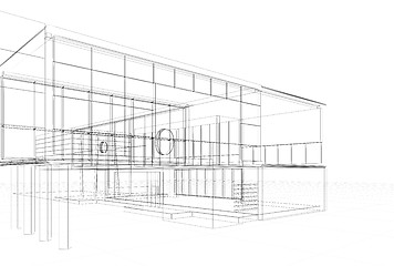 Image showing Architecture blueprint