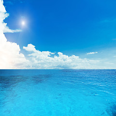 Image showing Tropical sea and sky