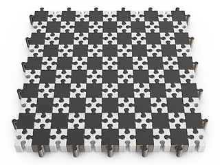 Image showing Chess puzzle board