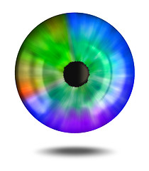 Image showing Rainbow eye