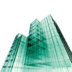 Image showing 3d skyscrapers
