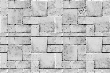 Image showing Seamless grey blocks