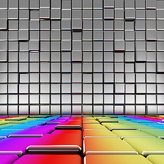 Image showing Rainbow floor interior