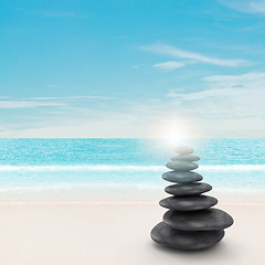 Image showing Pebble stones concept