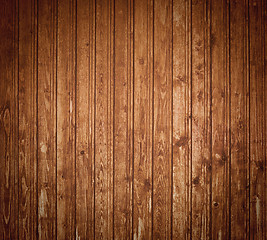 Image showing Dark wood planks