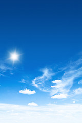 Image showing Sky and sun