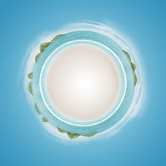 Image showing Spherical panorama island