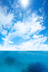 Image showing Sky and sea
