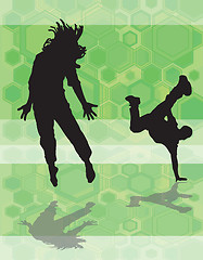 Image showing dance hex green