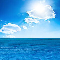 Image showing Sky and sea