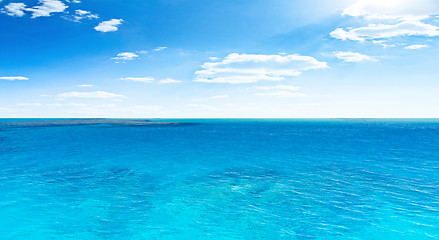 Image showing Ocean and sky