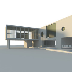 Image showing Modern building isolated