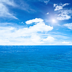 Image showing Ocean and sky