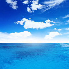 Image showing Sky and sea