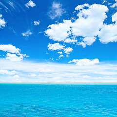 Image showing Ocean and sky