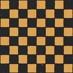 Image showing Grunge chessboard vector background.