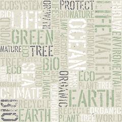 Image showing Ecology themed seamless pattern, vector, EPS10