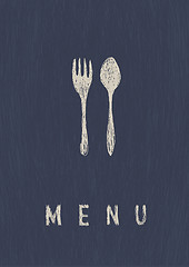 Image showing Stylish Restaurant  Menu. A4 format, vector.