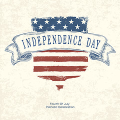 Image showing Independence day postertemplate. Vector