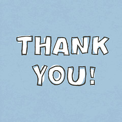 Image showing Thank you. Vector illustration, EPS 10