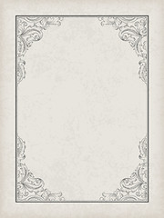 Image showing Vintage frame template. Vector, EPS10