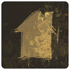 Image showing Grunge house. Vector