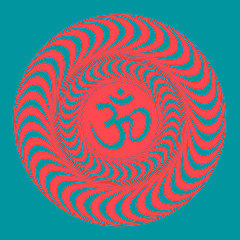 Image showing Om symbol illustration. Vector