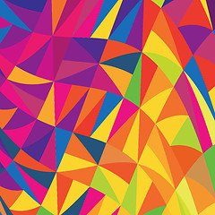 Image showing Multi-colored triangles background. Vector, EPS10