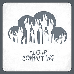 Image showing Cloud computing concept. Vector.