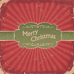 Image showing Retro Christmas Background. Vector, EPS8.